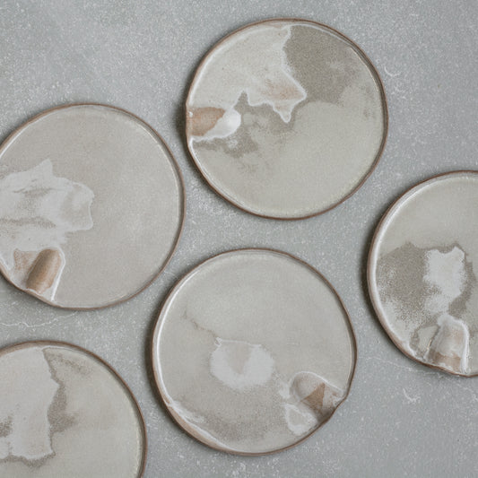 #NIEUW: Diner bord (grijs-beige)