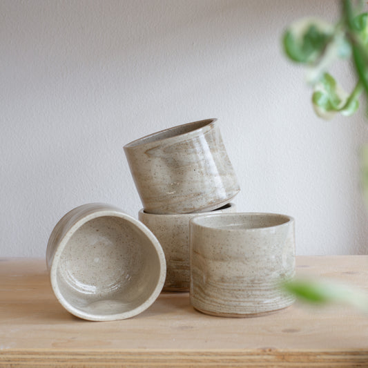 #NIEUW: Marmer wobble mok (spikkel/leder)