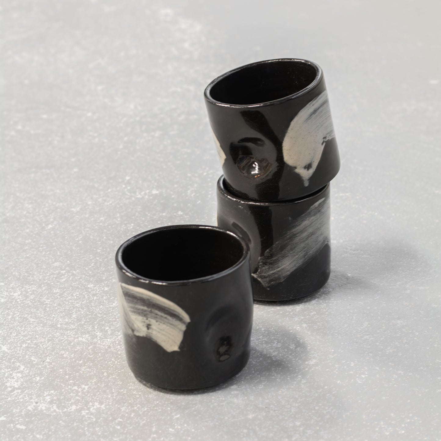 #NIEUW: Mok deuk zwart (zwart-spikkel)