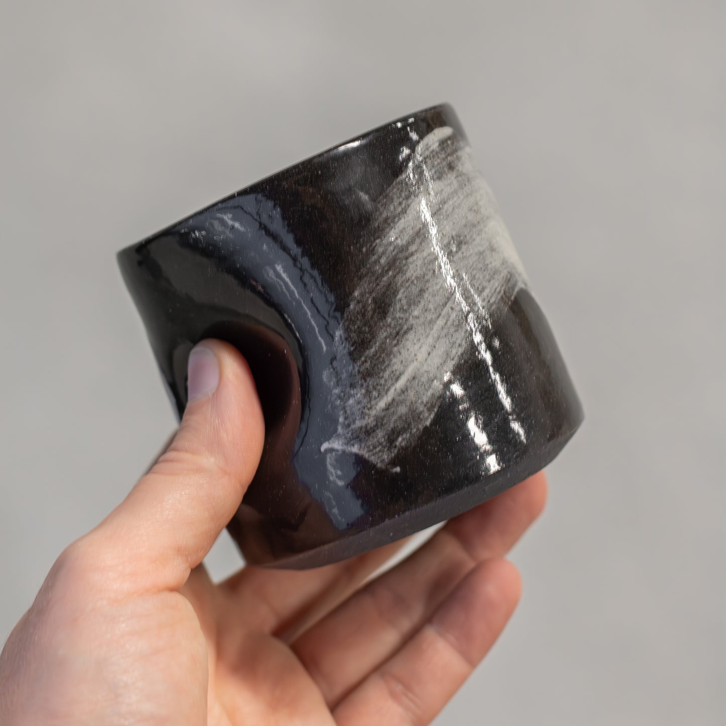 #NIEUW: Mok deuk zwart (zwart-spikkel)